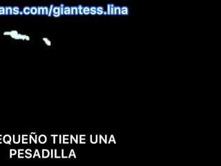 The giantess Lina generates a nightmare in her toys (ass fetish)