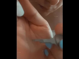 sissygirl glueing her chastitycage shut forever jessie sissy adventures