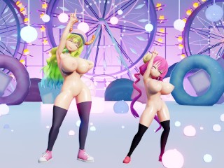 【4K / MMD R18】Ilulu and Lucoa having fun together