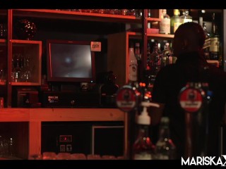 MARISKAX Jessie and Lana double fucked at the bar