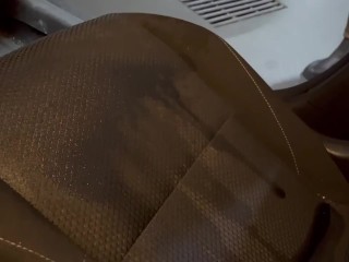 Huge squirt on the car seat