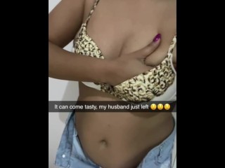 Married girl falls in love and exchanges nudes with a hot guy on snapchat