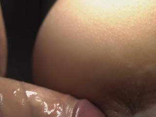 The most detailed close-up doggystyle and triple creampie