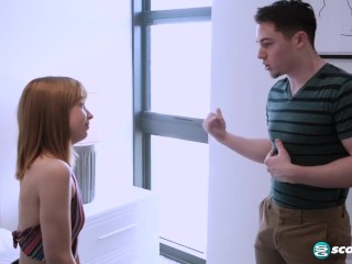 Tiny, Flat Teen Daisy Bean Swallows and Rides a Big Dick and Gets a Facial