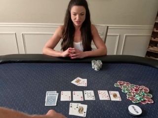 ALL IN! Slut loses in poker game - LittleBuffBrunette