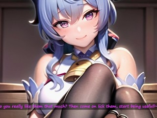 [HENTAI JOI] Ganyu saves your life and you need to pay her back [CEI, FEET, FEMDOM, PRECUM]