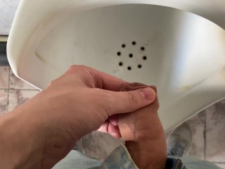 Male joke in the toilet