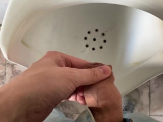 Male joke in the toilet