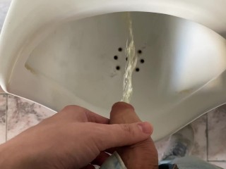 Male joke in the toilet