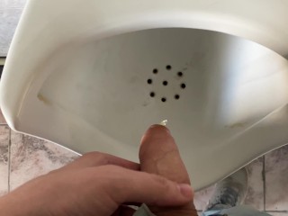 Male joke in the toilet