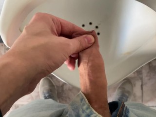 Male joke in the toilet