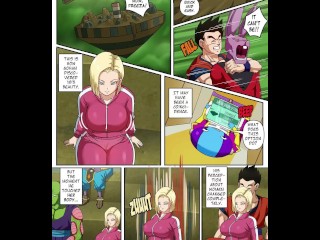 ANDROID 18 IS FUCKED BY GOHAN IN THE TOURNAMENT OF POWER