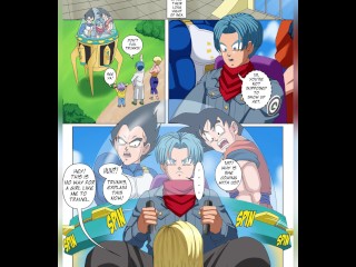 TRUNKS ENJOYS ANDROID 18'S HUGE ASS AND TITS