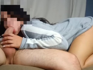 |PARTE1|Não tem como não gozar com o boquete dessa morena gulosa,babando,engasgando e sentando