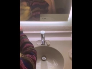 Early Morning Hotel mirror Fuck! She Makes me BUST so quick!!