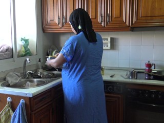 سكس في مستشفى من الطين مع الممرضة Pregnant Arab Wife Fast Creampie In Kitchen