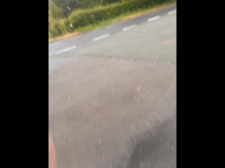 Long naked barefoot walk