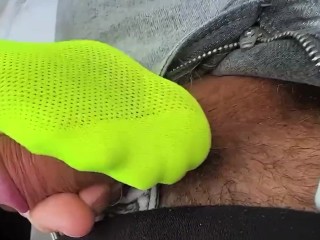 foot job in the park with pedi socks 🧦 try not to cum 🔥