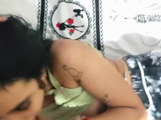 Hard battle of Carahoney with this cock that cums 4 times