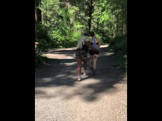 sweaty hike pantsing