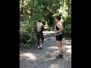 sweaty hike pantsing