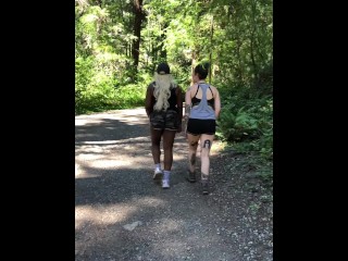 sweaty hike pantsing