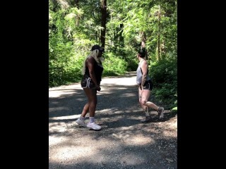 sweaty hike pantsing