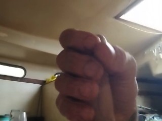 Me cumming on my boat