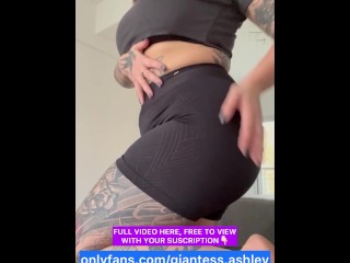 Your giantess Ashley fart and ass fetish