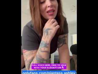 Your giantess Ashley fart and ass fetish