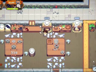 NTR Game Chef Engaño a mi esposo con un cliente mientras el esta trabajando de cocinero parte 2