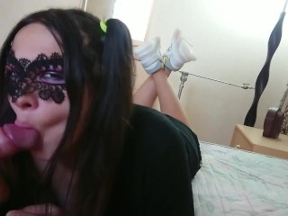 Perfect amateur blowjob! Cum in mouth after 2 day abstinence