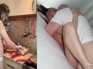 LIFE OF A COLLEGE GIRL - Enjoying Tasty Food And Cock - Princess Alice