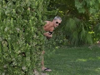 TRANS ANGELS - Jade Venus Wants To Chill In The Pool But Seeing Theo Jerking Off Makes Her Horny