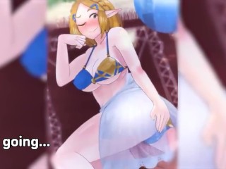 [Hentai JOI] Zelda Plays a Cards Game With Your Cock! [Remastered Version][JOI Game] [Edging] [Anal]