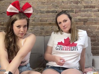 Canada Day JOI with Clara Dee and Elle Eros