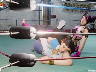 Chun Li vs Juri Han Feet Tickle