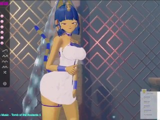 Airis cosplaying Ankha is accomplishing a world wide kink, and cums screaming as a whore.