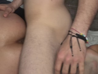 I cross the limits with my stepsister while she rests and I wake her up by putting my cock in her