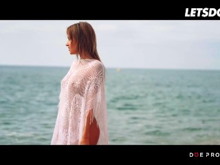 Angel Piaff Kinky Masturbation & Blowjob By The Beach - LETSDOEIT