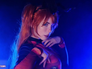 Sloppy Blowjob and Pussy Creampie. Evangelion Asuka Langley - MollyRedWolf