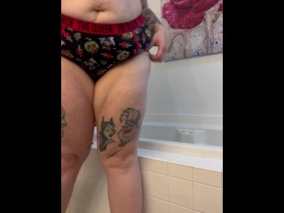 BBW stepmom MILF lotions toes meaty soles heels and long legs and puts on ankle socks your POV