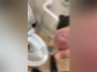 【女性向け（個人撮影）】変態イケメン営業マンが仕事中ムラムラしすぎてスーパーのトイレでオナニー