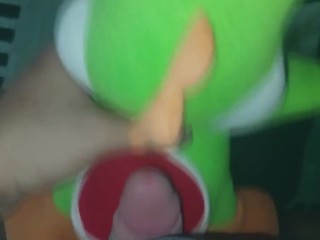 Fun Yoshi dinosaur cum!