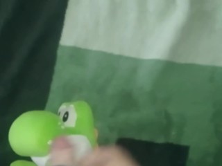 Fun Yoshi dinosaur cum!