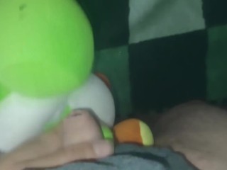 Fun Yoshi dinosaur cum!