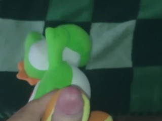 Fun Yoshi dinosaur cum!