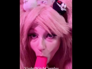 Junko Enoshima sucks and fucks