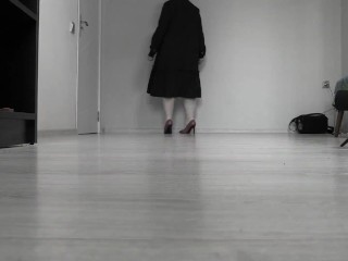 ASMR. ASMR sound of a mature BBW MILF's heels hitting hardwood floors.