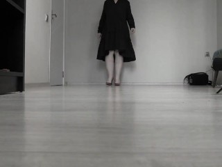 ASMR. ASMR sound of a mature BBW MILF's heels hitting hardwood floors.